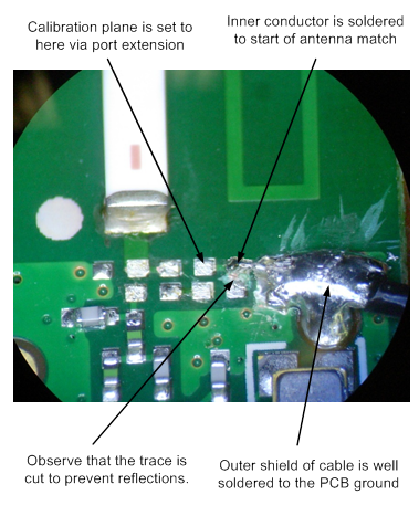 RF antenna soldering