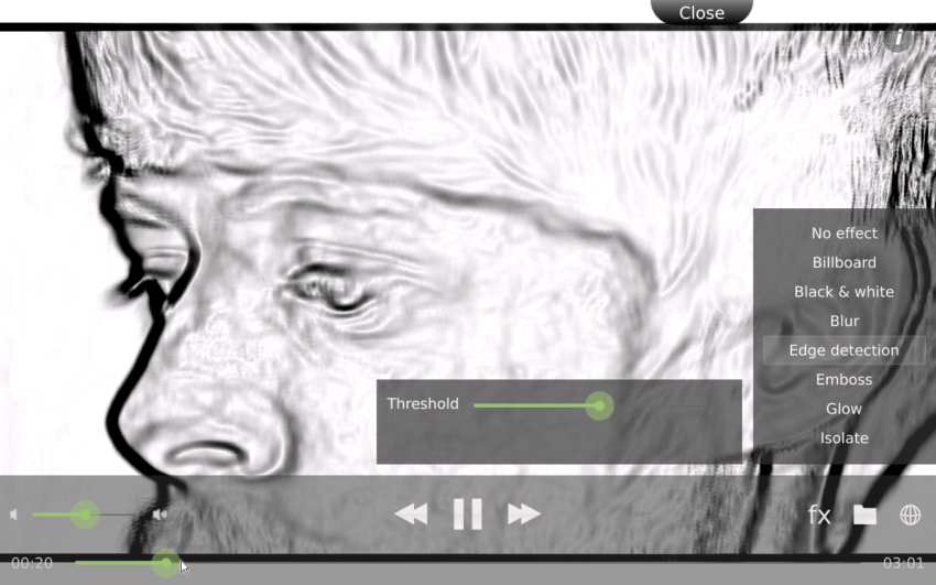 High def video with GPU accelerated edge-detection