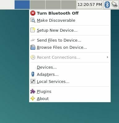 Debian Jessie - Bluetooth applet