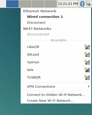 Debian Jessie - Network Manager applet