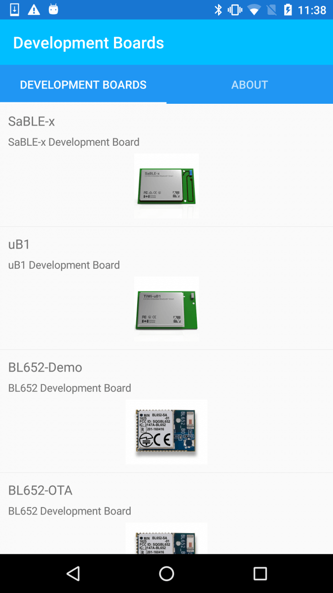 select BL652 demo