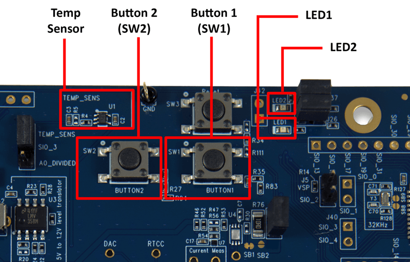 buttons and sensors