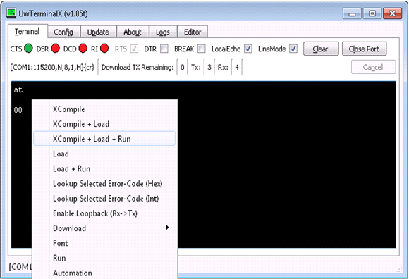 xcompile, load, and run again
